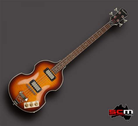 Epiphone Viola Bass Guitar Short Scale Vintage Sunburst Finish W Pro Scm Setup South Coast