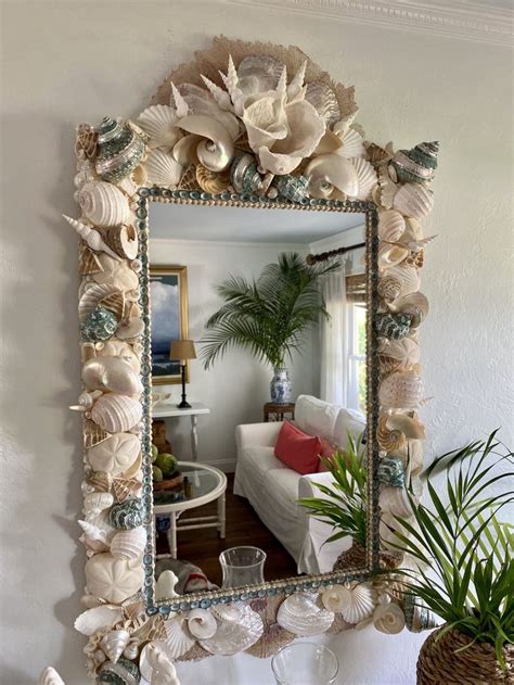 Shell Mirrors By Seashore Chic Seashore Chic In Shell Mirror