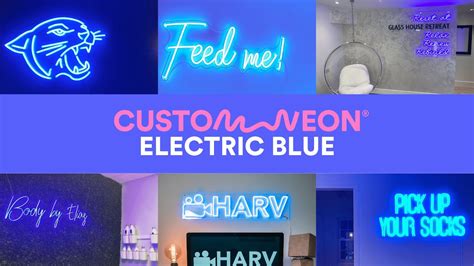 Electric Blue Led Neon Lights Custom Neon® Color Range Youtube