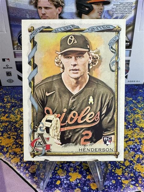 Topps Allen And Ginter Gunnar Henderson Rc Rookie Of The Year