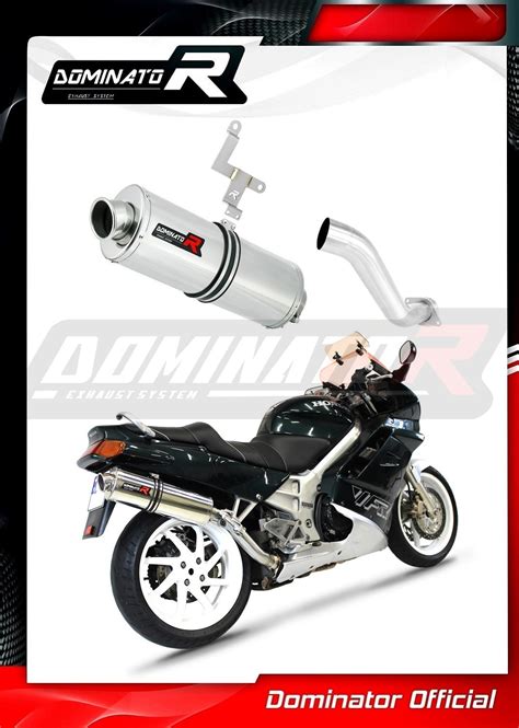 HONDA VFR 750 Exhaust Echappement HI LEVEL OVAL 1990 - 1992 DOMINATOR ...