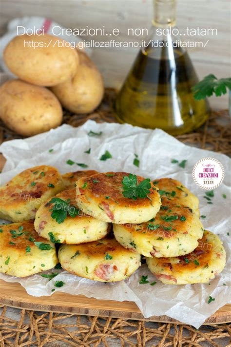 Medaglioni Di Patate E Speck In Padella O Al Forno O Friggitrice Ad Aria