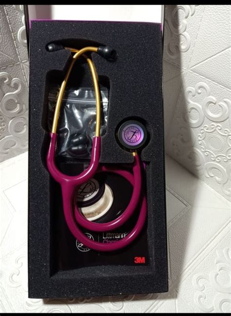 M Littmann Classic Iii Stethoscope Raspberry Tube Rainbow Finish