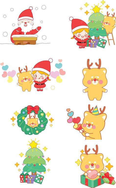 Premium Vector | Christmas characters