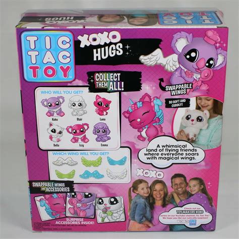 Tic Tac Toy XOXO Hugs Surprise Plush with Wings, White - TV & Movie Character Toys