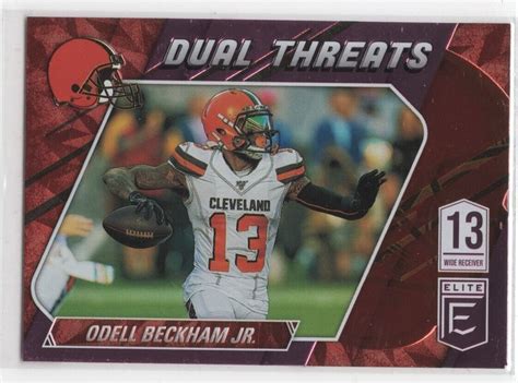 Panini Donruss Elite Odell Beckham Jr Pink Dual Threats Ebay