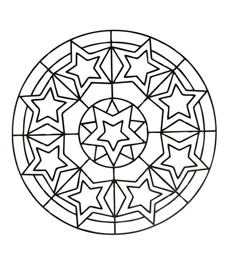 Image De Etoile Coloriage Mandala Etoile Imprimer