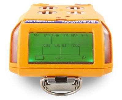 Crowcon Gas Pro IR 4 Gas Confined Space Entry Monitor NO2 O2 LEL IR