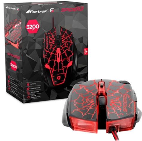 Mouse Gamer Usb Spider Fortrek Om 705 Interpoint Technology