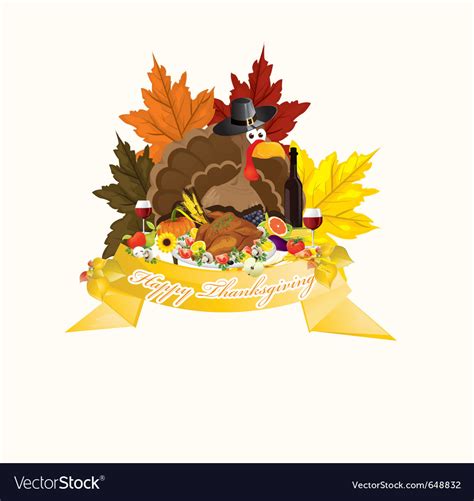 Happy thanksgiving Royalty Free Vector Image - VectorStock