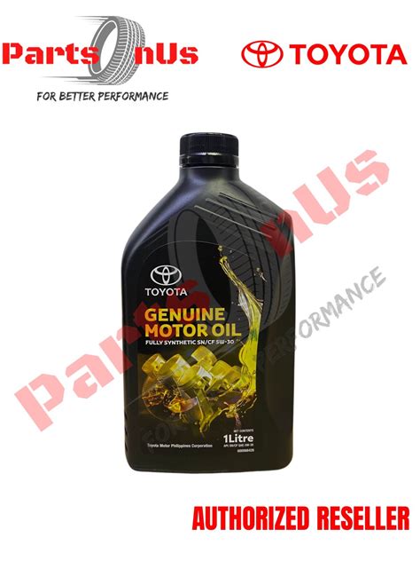 Toyota Genuine 1Liter Fully Synthetic Oil 5W 30 08880 85126 Lazada PH