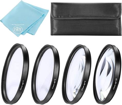 49mm Close Up Filter Set 1 2 4 And 10 Diopters For Canon EOS M6