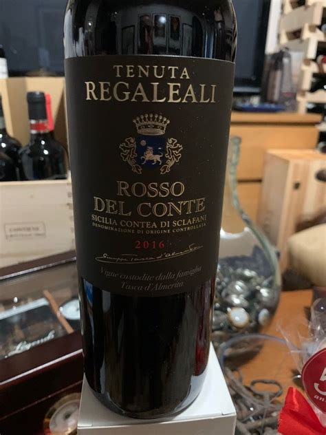 2017 Tasca Dalmerita Regaleali Rosso Del Conte Italy Sicily Contea