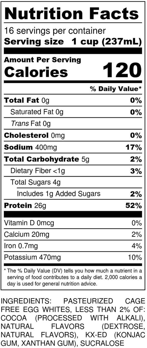 Nutrition | MuscleEgg Egg Whites