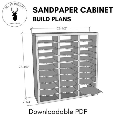 Sandpaper Storage Cabinet Plans Diy Montreal