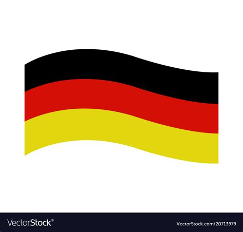 Germany flag Royalty Free Vector Image - VectorStock