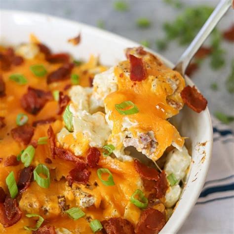 Loaded Cauliflower Casserole With Chicken This Moms Menu