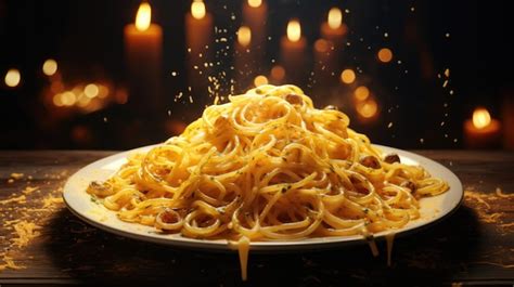 Premium Ai Image Delicious Spaghetti Carbonara