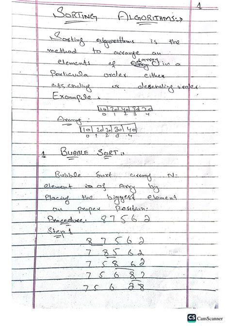 SOLUTION: Sorting algorithm and types - Studypool