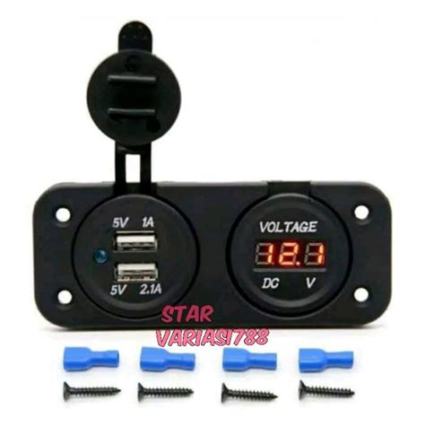 Jual Voltmeter Charger HP USB Body Nmax All New Pcx Aerox Mio