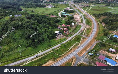 Aerial View Progress Pan Borneo Highway Stock Photo 1864009864 ...