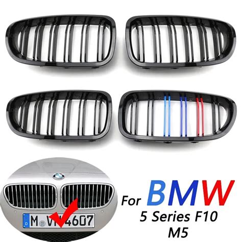 Grille De Calandre Noire Brillante Double Lamelle Pour Bmw S Rie