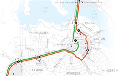 Canberra Light Rail Options For Stage Two Route To Woden Revealed