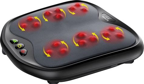 Snailax 2 En 1 Masajeador De Pies Shiatsu Con Calor Nudos De Masaje