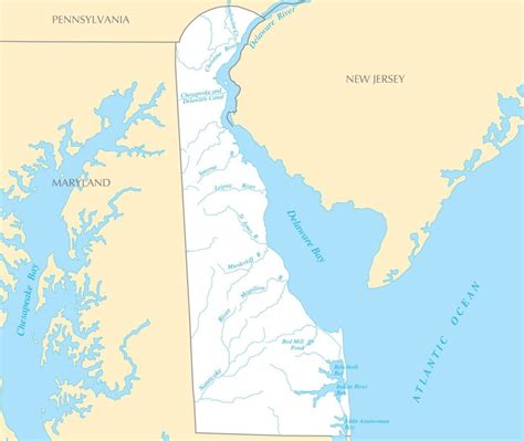 Map Of Delaware Political Physical Geographical Transportation