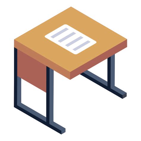 School Desk Generic Flat Icon