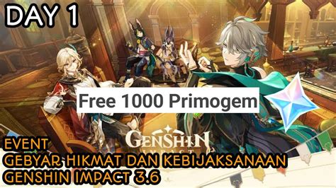 Event Gebyar Hikmat Kebijaksanaan Day Genshin Impact Youtube