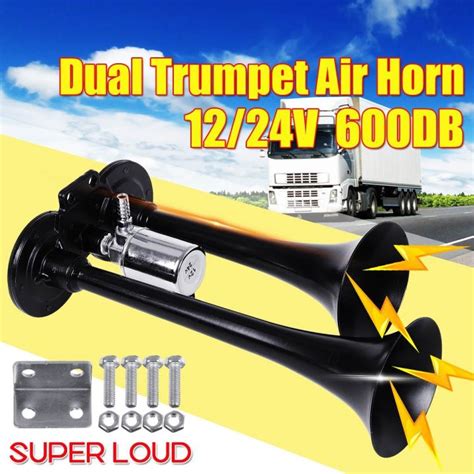 CW 600DB Car Horn Super Loud Trumpet Air 12V 24V Compressor Truck