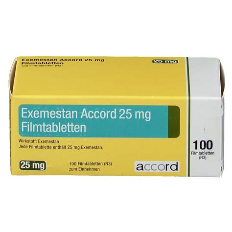 Exemestan Accord 25 Mg 100 St Mit Dem E Rezept Kaufen Shop Apotheke