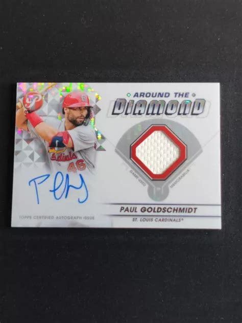 Paul Goldschmidt Topps Pristine Around The Diamond Auto Patch