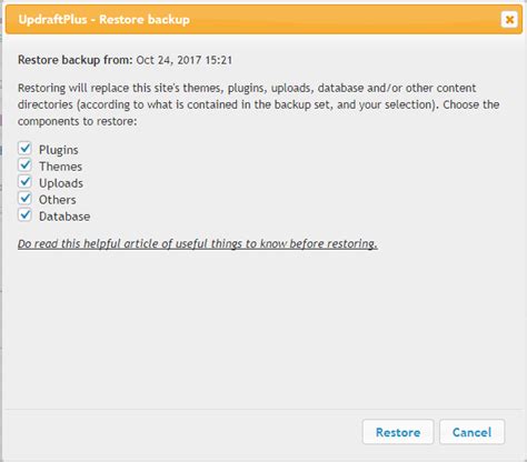 How To Restore Wordpress From Backup Step By Step Guide