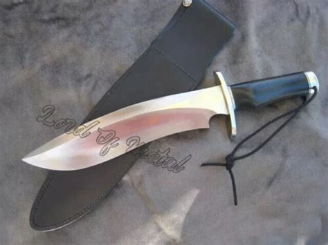 D2 Steel Hunting Knife Handmade Full Tang Bowie Knife Razor Sharp Edge Wsheath Ebay