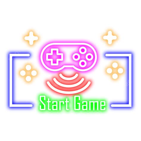 Hermosa Ilustración De Vector De Diseño De Juego De Neón Png Computadora Web Diseño Png Y