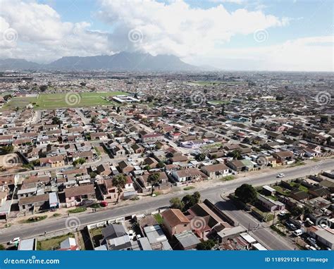 Aerial View Across Langa Township, Cape Town Stock Photo - Image of ...