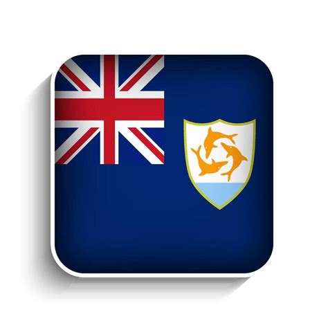 Vector Square Anguilla Flag Icon 34603658 Vector Art at Vecteezy