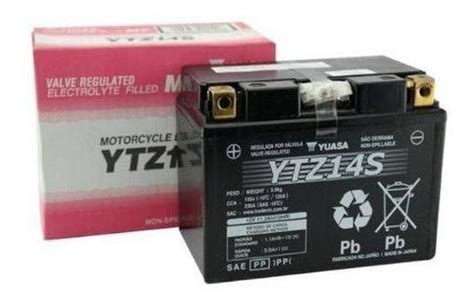 Bateria Original Yuasa Ytz S Honda Shadow Vt Parcelamento Sem Juros