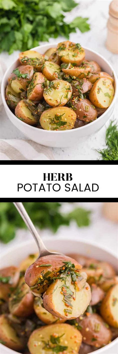 Easy Herb Potato Salad Recipe No Mayo Simply Stacie