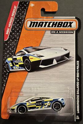 MATCHBOX LAMBORGHINI GALLARDO LP 560 4 POLICE 81 MBX HEROIC RESCUE