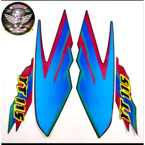 Stiker Striping Stiker Polet Motor Motor Yamaha Yt Stiker Motor