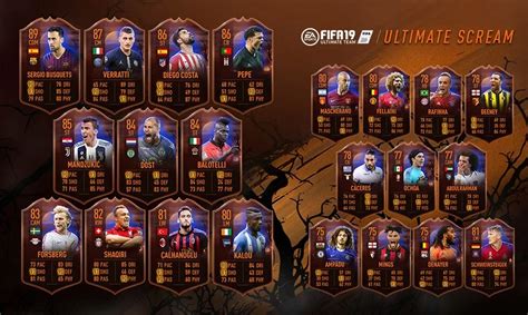 Fifa Ultimate Scream Ecco Le Card Dedicate Ad Halloween Fut Universe