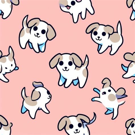 Premium Photo | Dog background desktop wallpaper cute vector