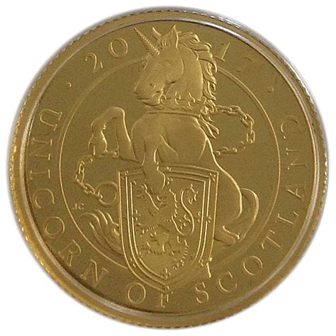 Proof Gold Quarter Ounce Queen S Beast Unicorn Ats Bullion