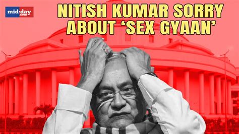 Nitish Kumars Speech Bihar Cm Nitish Kumar Apologises After His