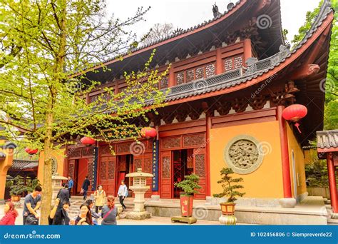 Lingyin Temple Temple Of The Soul S Retreat Complex Editorial Photo