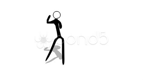 Stick Figure Dancing Animation Clipart