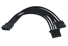 Buy Phobya Y Cable 4Pin Molex To 2x 4Pin Molex 20cm Black 81117 PC